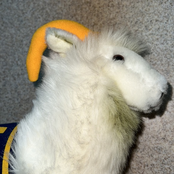 Vintage 1978 U.S. Navy Academy Mascot Billy the Goat Plush Stuffed Ram - Dakin - Picture 9 of 16